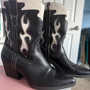 Target Black and White Cowboy Boots